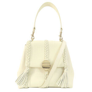 CHLOE White Leather Bag